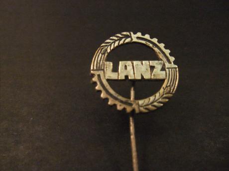 Lanz Bulldog tractor logo zilverkleurig